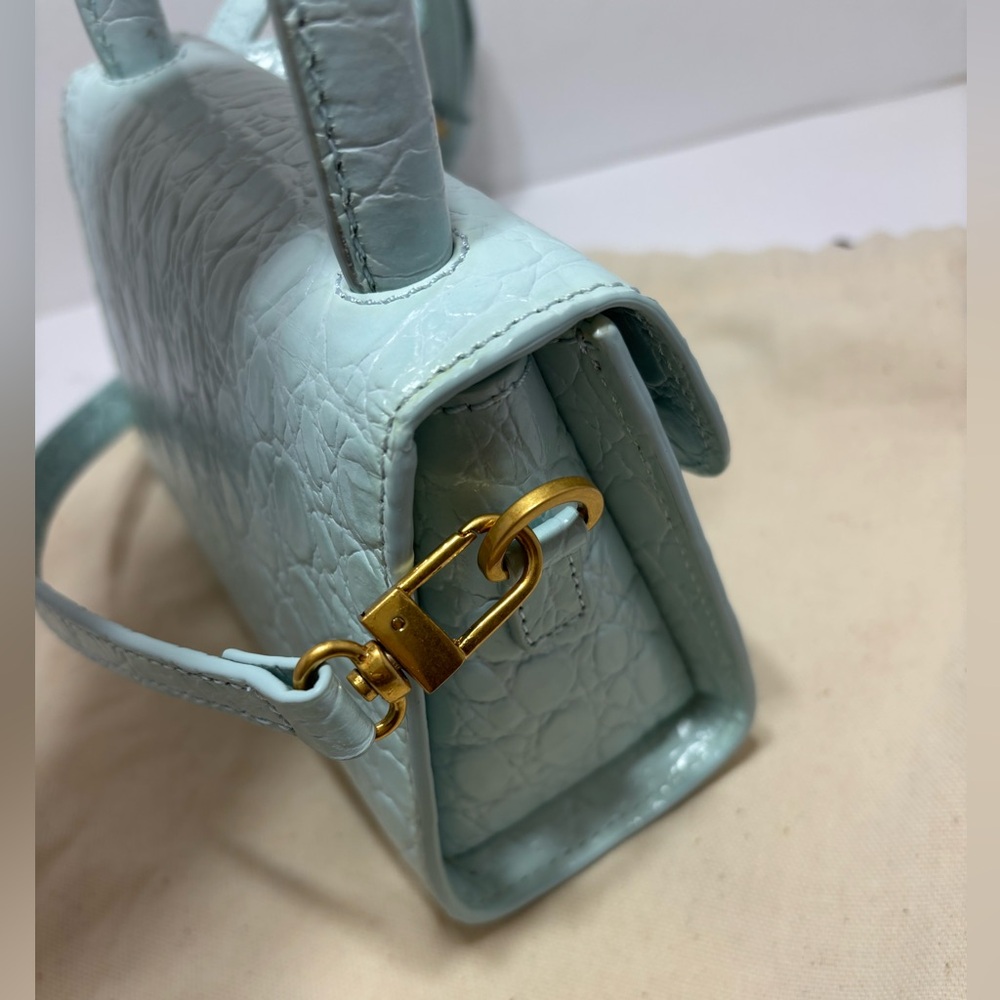 BY FAR Blue Mini Bag with Strap - Picture 6 of 11